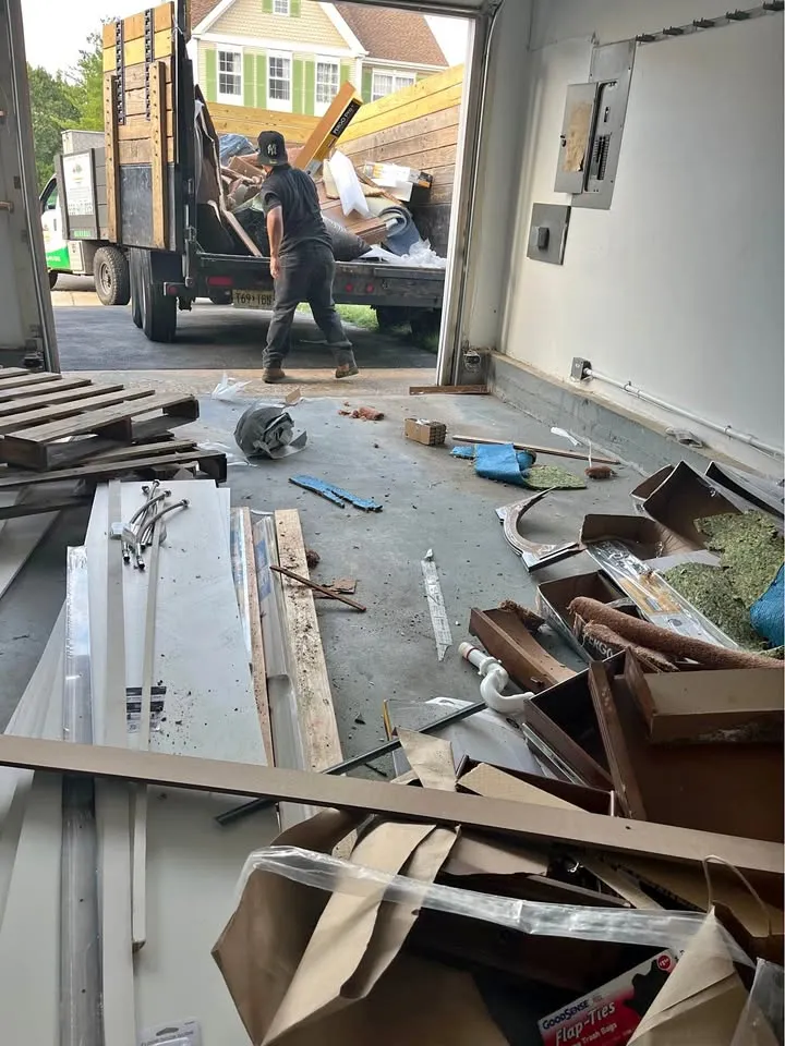 Removed fixtures inside a commercial unit